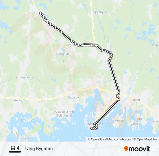 4 Bus Line Map
