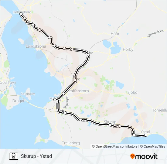 PÅGATÅGEN  Linje karta