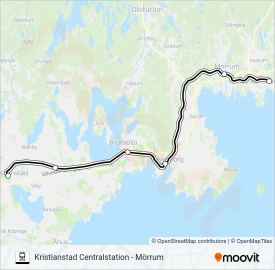 PÅGATÅGEN  Line Map