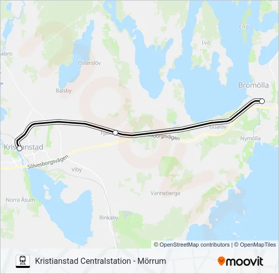 PÅGATÅGEN  Line Map