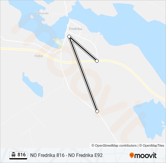 816 cable car Line Map