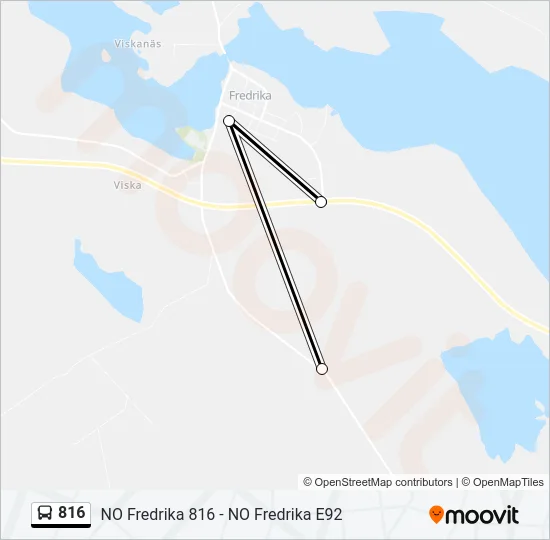 816 Bus Line Map