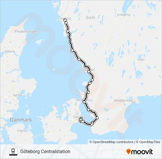 ÖRESUNDSTÅG  Line Map
