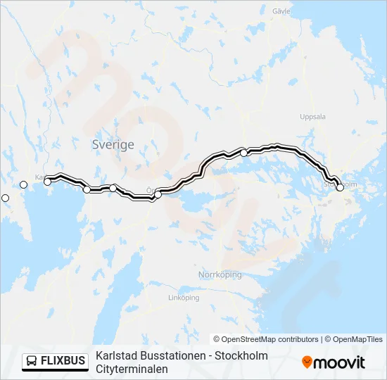 FLIXBUS Bus Line Map