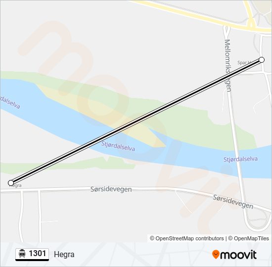 1301 cable car Line Map