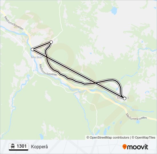 1301 cable car Line Map