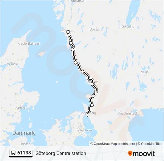 61138 Bus Line Map