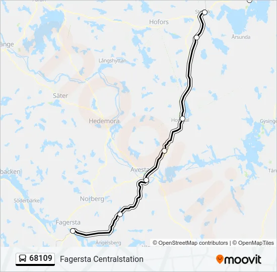 68109 Bus Line Map