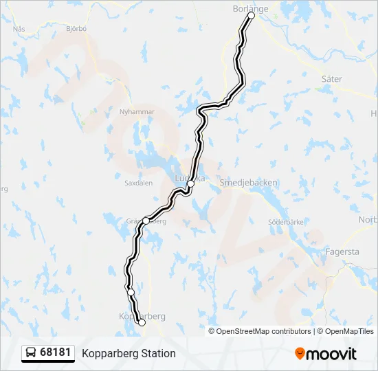 68181 Bus Line Map