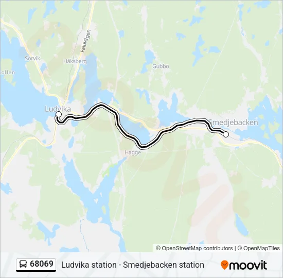 68069 Bus Line Map