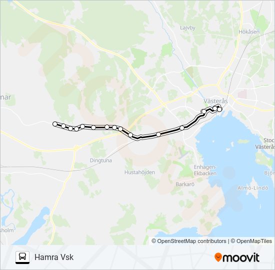 111A bus Line Map