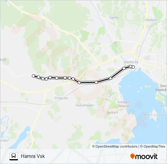 111A Bus Line Map