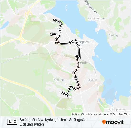 2 Bus Line Map