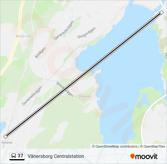 37 Bus Line Map