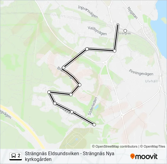 2 Bus Line Map
