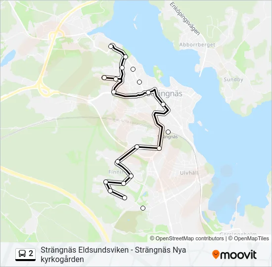 2 Bus Line Map