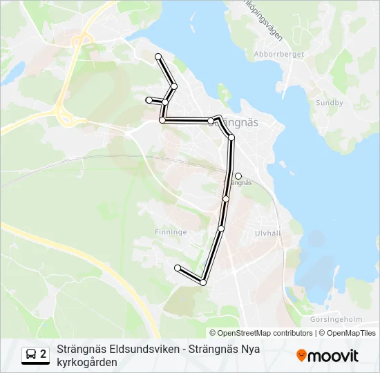 2 Bus Line Map