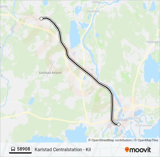 58908 Bus Line Map