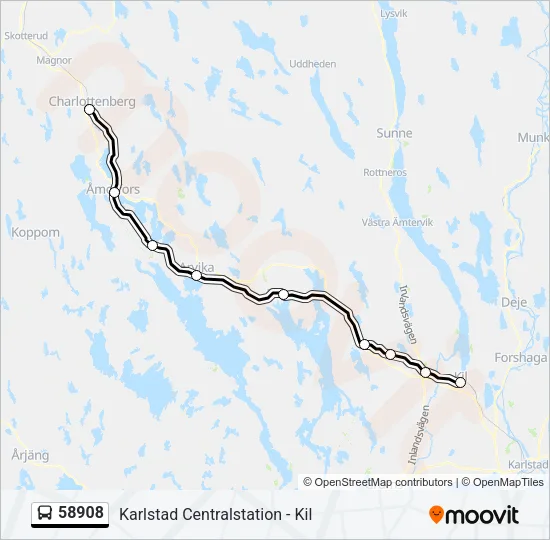 58908 Bus Line Map