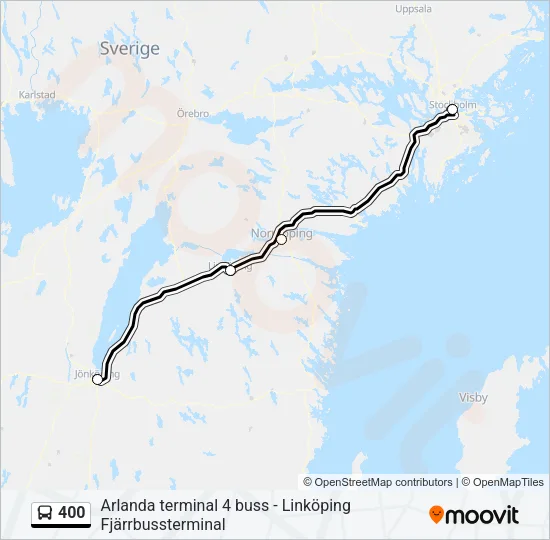 400 Bus Line Map