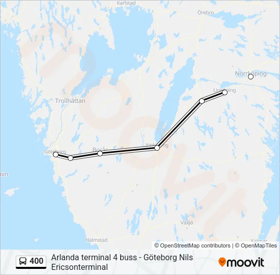 400 Bus Line Map