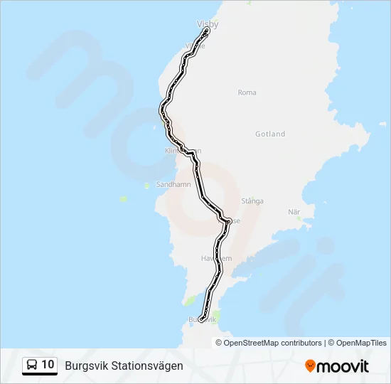 10 Bus Line Map