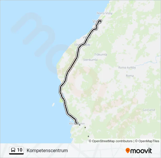 10 Bus Line Map