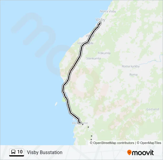 10 Bus Line Map