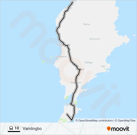10 Bus Line Map