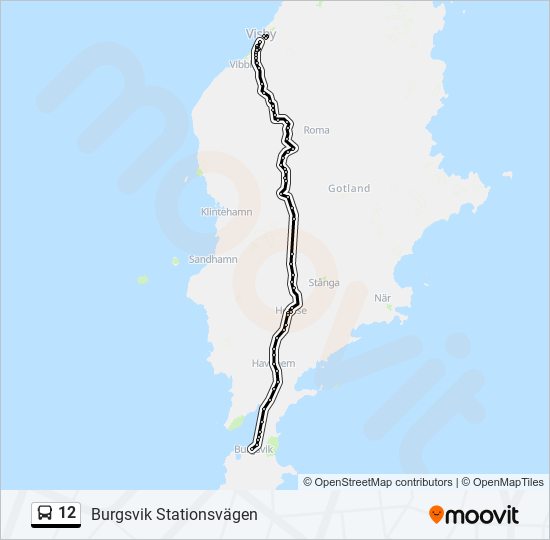 12 bus Line Map