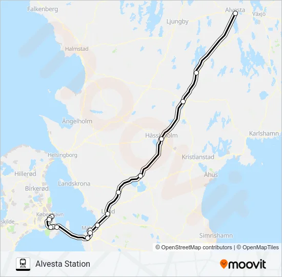 ÖRESUNDSTÅG  Line Map