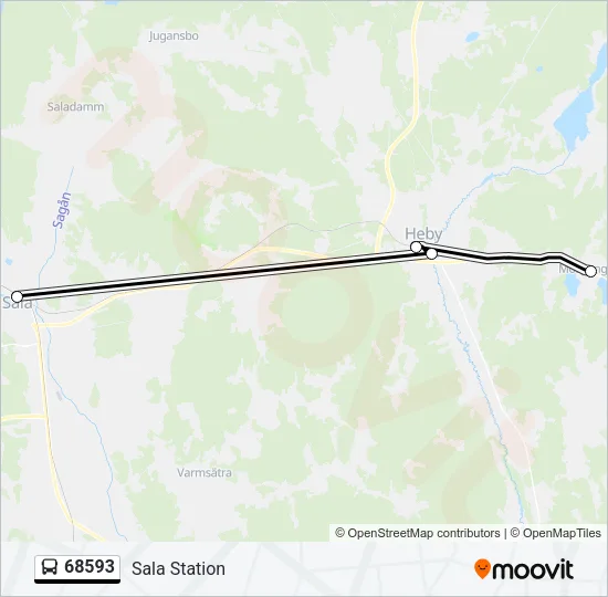 68593 Bus Line Map
