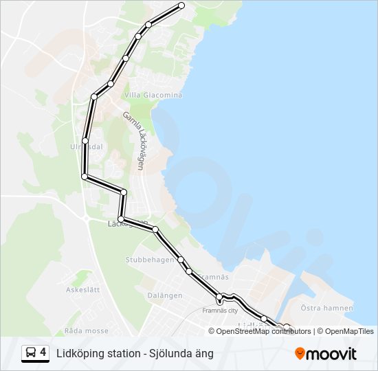 4 bus Line Map