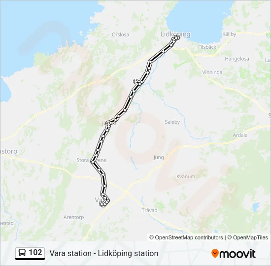 102  Line Map