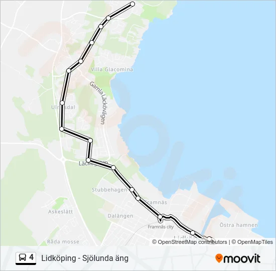 4 Bus Line Map
