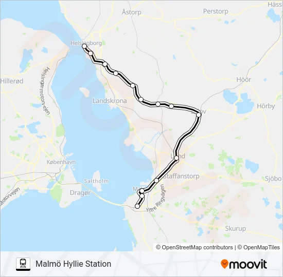 PÅGATÅGEN  Line Map