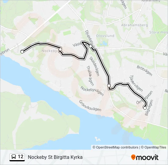 12 Bus Line Map