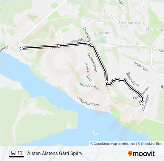 12 Bus Line Map