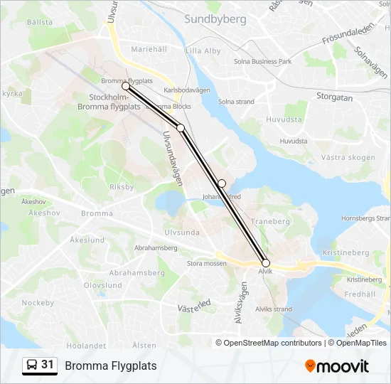 31 Bus Line Map