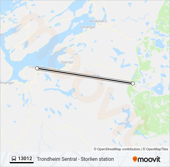 13012 bus Line Map