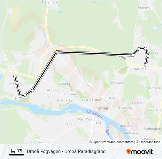 79 Bus Line Map