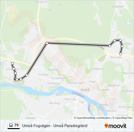 79 Bus Line Map