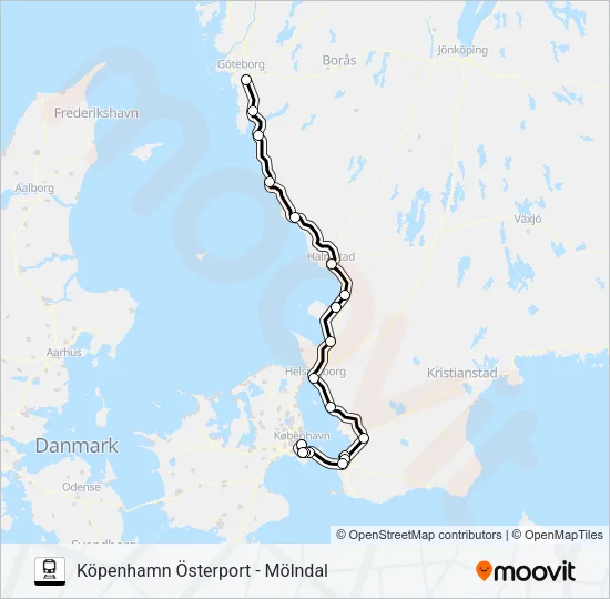ÖRESUNDSTÅG  Line Map