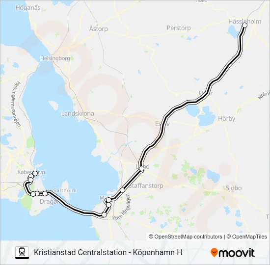 ÖRESUNDSTÅG  Line Map