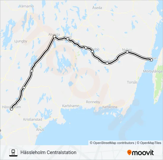 ÖRESUNDSTÅG  Linje karta