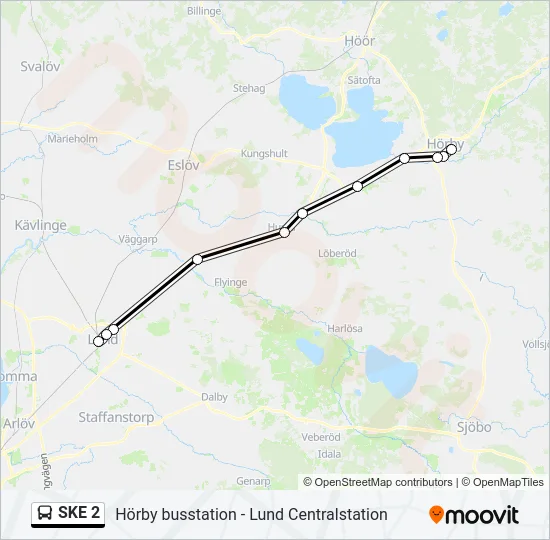 SKE 2 Bus Line Map