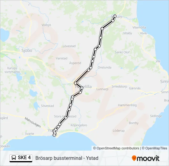 SKE 4 Bus Line Map