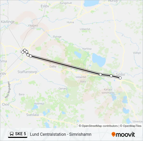 SKE 5 Bus Line Map