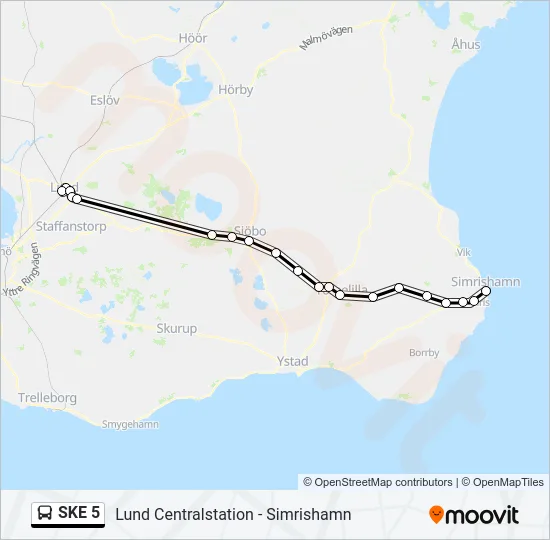 SKE 5 Bus Line Map