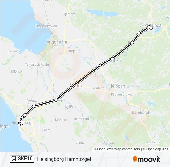 SKE10 Bus Line Map
